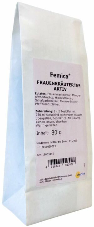 Frauenkräutertee Aktiv Femica 80 G