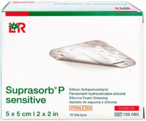 Suprasorb P Sensitive Pu-Schaumv.Bor.Lite 5 X 5 cm 10 Stk