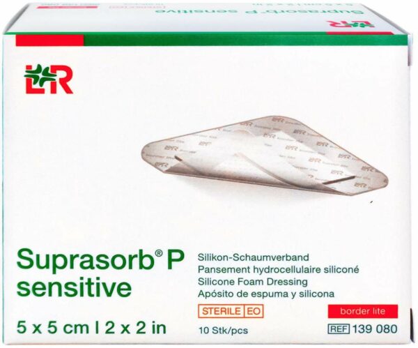 Suprasorb P Sensitive Pu-Schaumv.Bor.Lite 5 X 5 cm 10 Stk