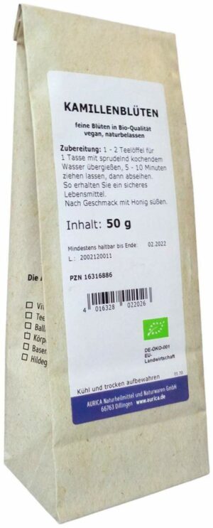 Kamillenblüten Tee Bio 50 G