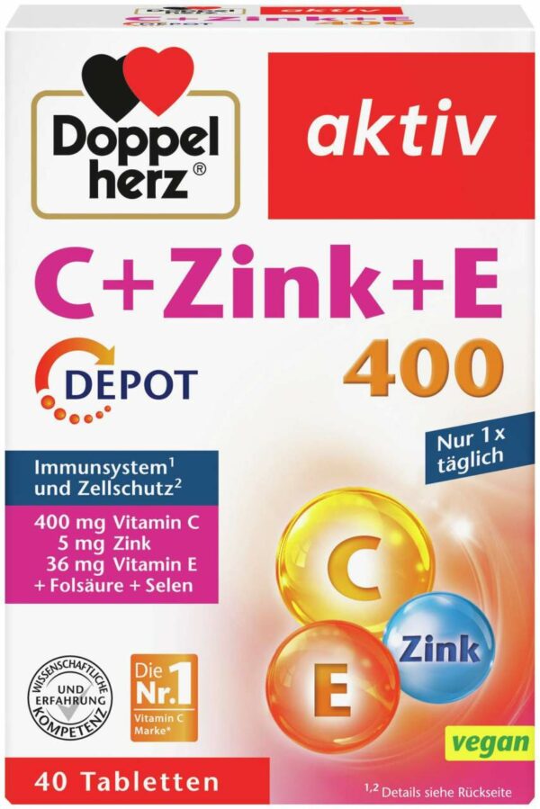 Doppelherz C Plus Zink Plus E Depot 40 Tabletten