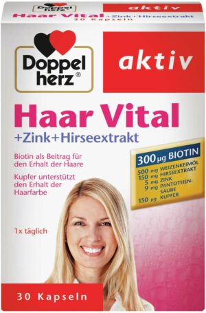 Doppelherz Haar Vital + Zink + Hirseextrakt 30 Kapseln