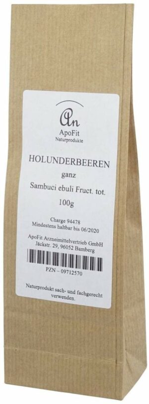 Holunderbeeren Ganz 100 G