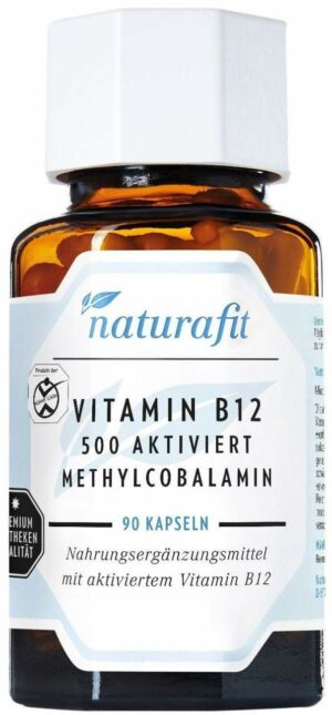 Naturafit Vitamin B12 500 µg Aktiviert 90 Kapseln