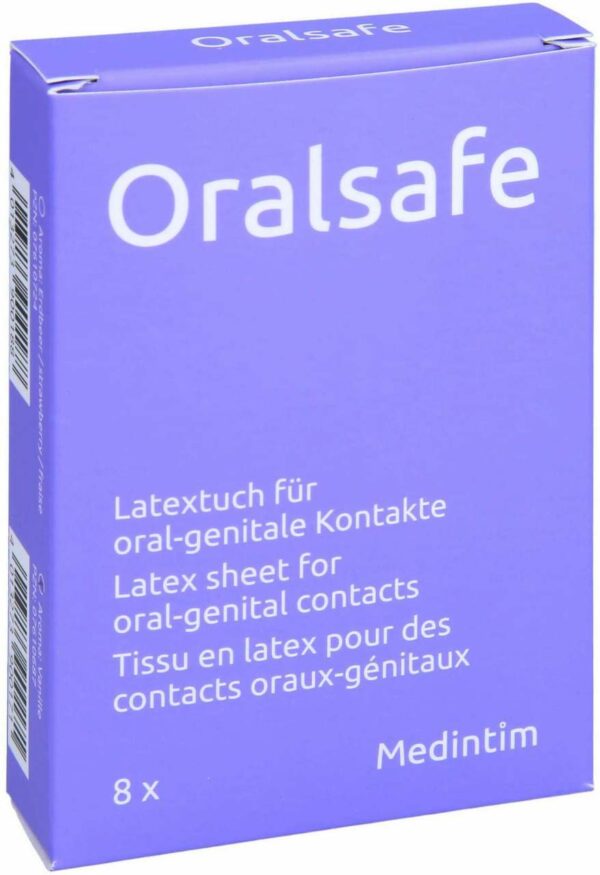 Oral Safe Latexschutztuch Vanille 8 Stk