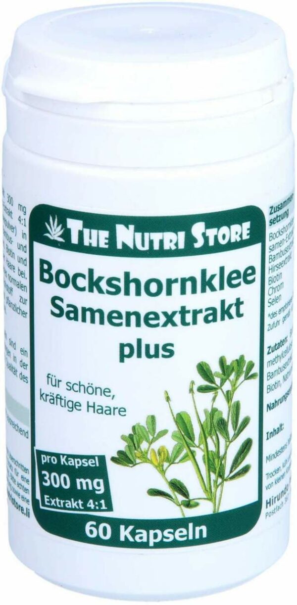 Bockshornklee 300 mg Samenextrakt Plus 60 Kapseln