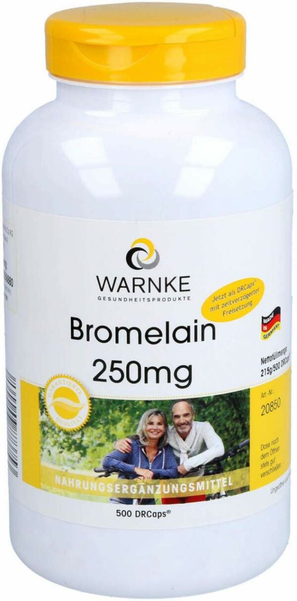 Bromelain 250 mg 500 Magensaftresistente Kapseln