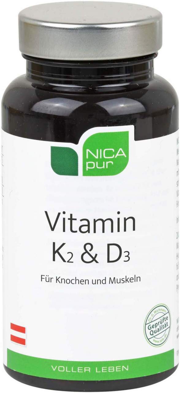 Nicapur Vitamin K2 & D3 60 Kapseln