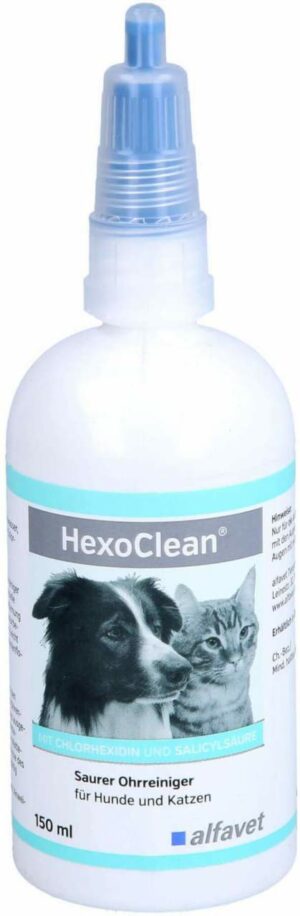 Hexoclean Saurer Ohrreiniger F.Hunde und Katzen 150 ml