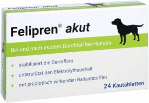 Felipren Akut Kautabletten bei Durchfall F.Hunde 24 Stk
