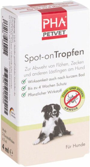 Pha Spot-On Tropfen F.Hunde 2 Stk