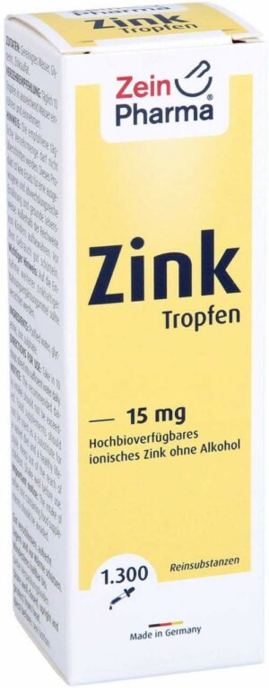 Zink Tropfen 15 mg Ionisiert 50 ml