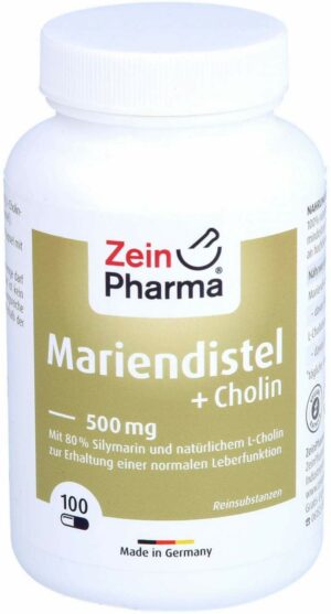 Mariendistel+cholin Kapseln 80% Silymarin 100 Stück