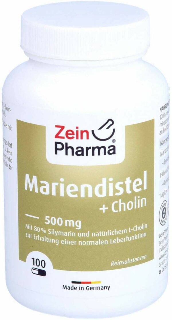 Mariendistel+cholin Kapseln 80% Silymarin 100 Stück