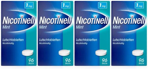 Nicotinell Lutschtabletten 1 mg Mint 4 x 96 Stück