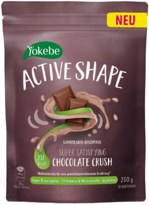 Yokebe ACTIVE SHAPE Chocolate Crush 250 g Pulver