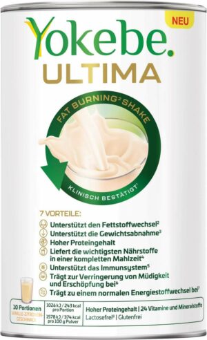 Yokebe Ultima Fat Burning Shake 400 g Pulver