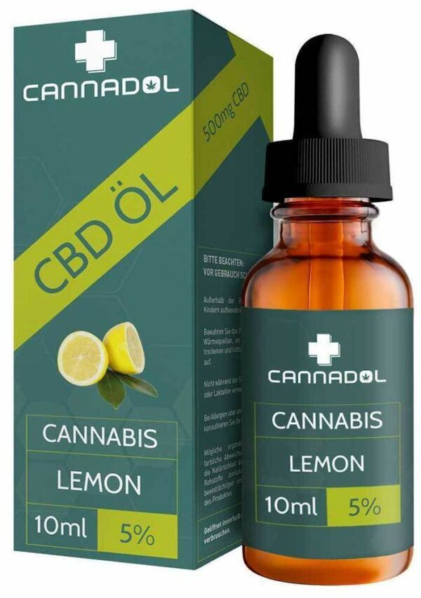 CBD 5% Bio Cannadol Hanfextrakt Lemon 10 ml Tropfen