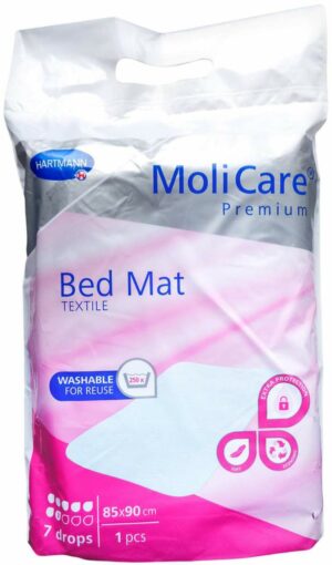 Molicare Premium Bed Mat Textile 7 Tropfen 85 X 90 cm  1 Stück