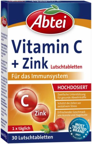 Abtei Vitamin C Plus Zink Lutschtabletten