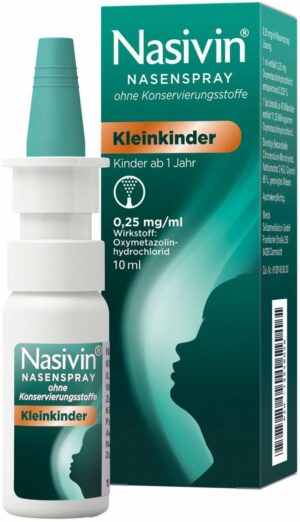 Nasivin Kleinkinder ohne Konservierungsstoffe 10 ml Nasenspray