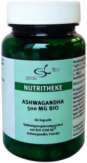 Ashwagandha 500 mg Bio 60 Kapseln