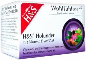 H&S Holunder M.Vitamin C und Zink Filterbeutel 20 X 2