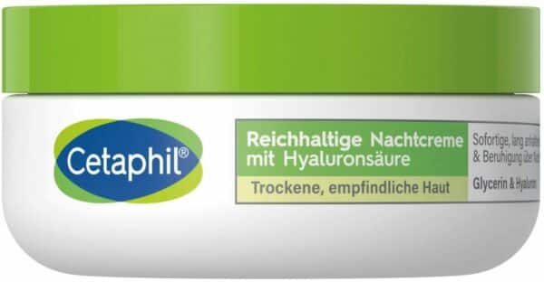 Cetaphil reichhaltige Nachtcreme mit Hyaluronsäure 48 g