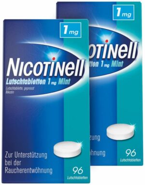 Sparset Nicotinell Lutschtabletten 1 mg Mint 2 x 96 Stück