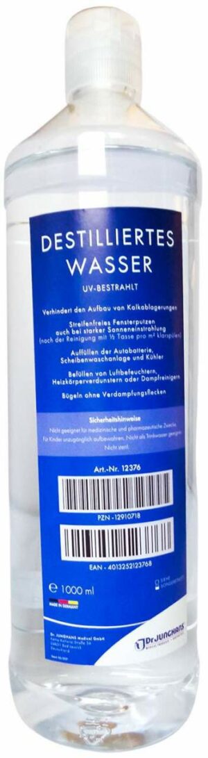 Destilliertes Wasser 1 L Flasche