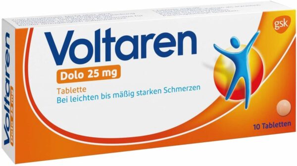 Voltaren Dolo 25 mg 10 überzogene Tabletten