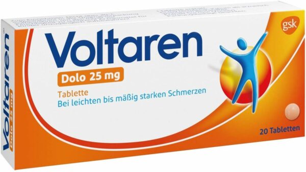 Voltaren Dolo 25 mg 20 überzogene Tabletten