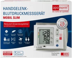 Aponorm Blutdruckmessgerät Mobil Slim Handgelenk 1 Stück