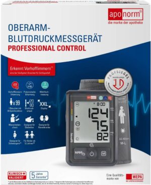 Aponorm Blutdruckmessgerät Prof.Control Oberarm 1 Stk