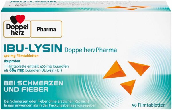 Ibu Lysin DoppelherzPharma 400 mg 50 Filmtabletten