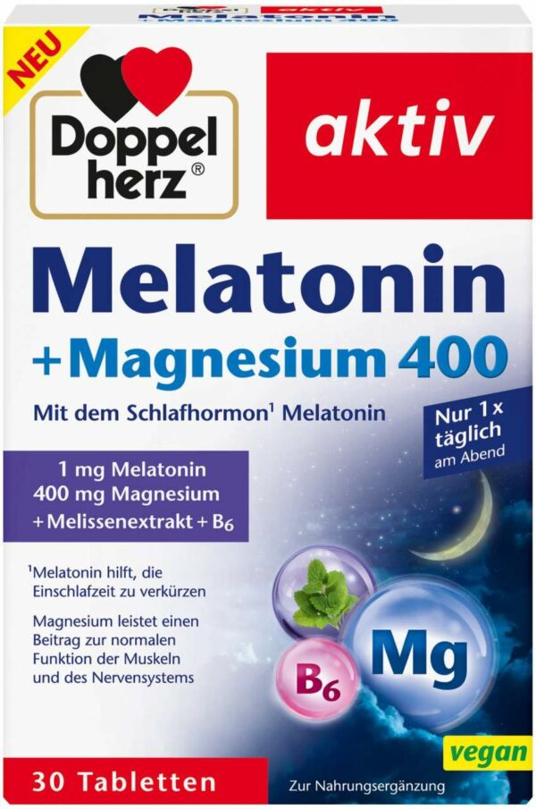 Doppelherz Melatonin + Magnesium 400 30 Tabletten