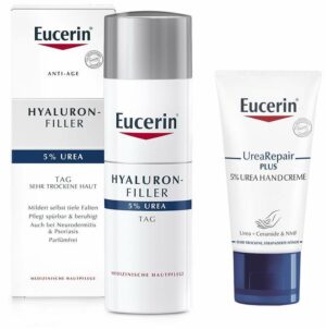 Eucerin Hyaluron Filler Urea Tagespflege 50 ml Creme + gratis UreaRepair Plus Handcreme 5% 30 ml