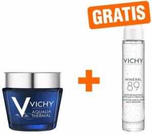 Vichy Aqualia Thermal Nacht Spa 75 ml Creme + gratis Mineral 89 10 ml Probe