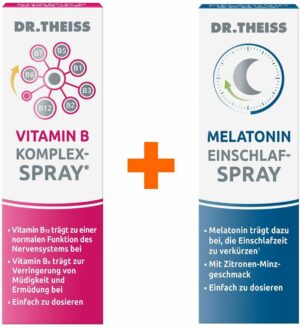 Dr.Theiss Vitamin B Komplex-Spray 30 ml + Melatonin Einschlaf-Spray 30 ml