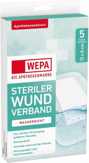 Wepa Wundverband Wasserdicht 8x15 cm Steril