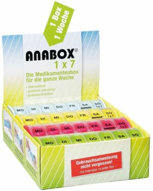 Anabox 1 X 7 Bunt Deckel Klar 1 Stück