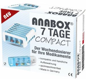 Anabox Compact 7 Tage Wochendosierer Blau Weiß 1 S