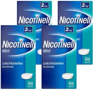 Nicotinell Lutschtabletten 2 mg Mint 4 x 96 Stück