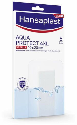 Hansaplast Aqua Protect 4XL 10 x 20 cm 5 Pflaster