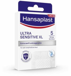 Hansaplast Ultra Sensitive Wundpflaster XL 5 x 7