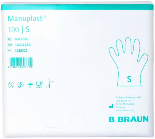 Manuplast Einmal Handschuhe Pe Gr.S 100 Stück