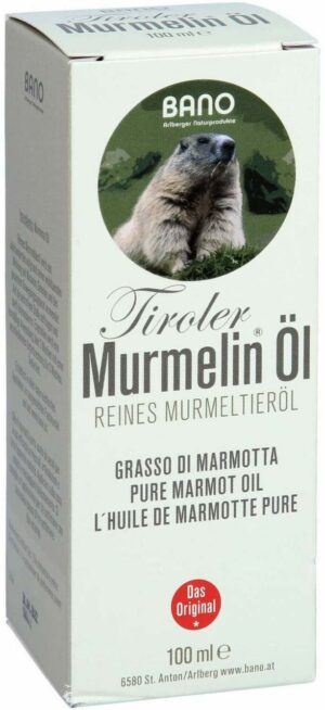 Tiroler Murmelin Öl 100 % Reines Murmeltieröl 100 ml