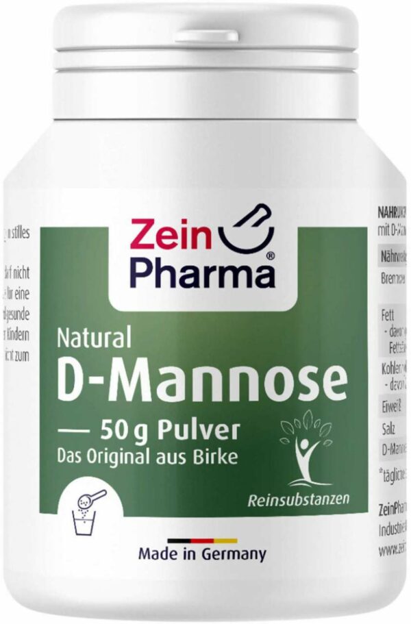 Natural D-Mannose Aus Birke 50 G Pulver