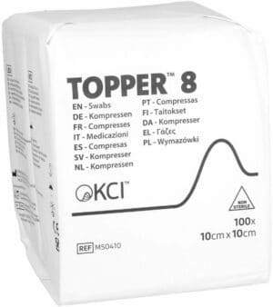 Topper 8 Kompressen 10 X 10 cm Unsteril 100 Stück