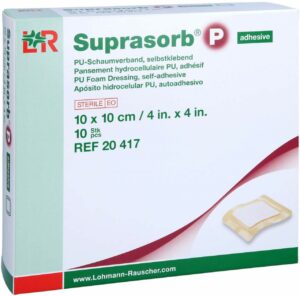 Suprasorb P Pu-Schaumv.Selbstklebend 10x10 cm